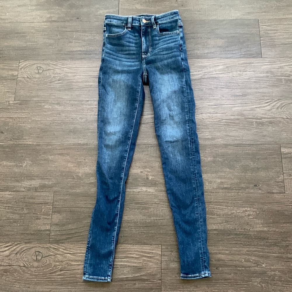 American Eagle Outfitters High Rise Jeans - Blue - Picture 1 of 6